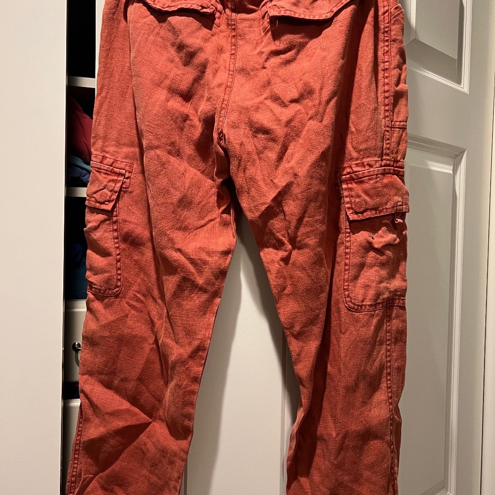 Sanctuary linen cargo pant